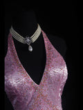 Classy Prom Dresses 1950s Mermaid V Neck Satin Lilac Vintage Long Parties Gowns Evening Dress HZ0311