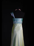 Classy Prom Dresses 1950s Mermaid One Shoulder Yellow Vintage Long Parties Gowns Evening Dress HZ0311