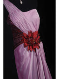 Vintage Mermaid One Shoulder Lilac Chiffon Long Formal Old 1950s Prom Dresses Night Outfits Party Gowns HZ0311