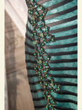 Classy Prom Dresses 1950s Mermaid Spaghetti Straps Dark Green Tulle Long Parties Gowns Evening Dress HZ0311