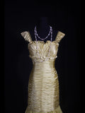 Classy Prom Dresses 1950s Mermaid Square Neck Green Long Parties Gowns Evening Dress HZ0311