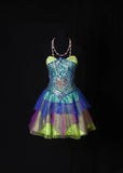 Cute Ball Gown Strapless Bud Green Tulle Short 16th Birthday Dress Homecoming Dresses Cocktail Gown HZ0311