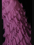Vintage Mermaid One Shoulder Pink Tiered Layers Bodice Long Prom Dresses Impress 18th Birthday Outfits Prom Gown HZ0311