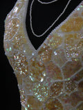 Vintage Sheath Slim V Neck Sequins With Beaded Bodice Long Prom Dresses Impress 18th Birthday Outfits Prom Gown HZ0311