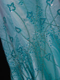 Vintage Mermaid Spaghetti Straps Satin With Beads Bodice Tiffany Blue Long Prom Dresses Impress 18th Birthday Outfits Prom Gown HZ0311