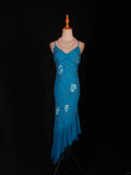 Vintage Mermaid Spaghetti Straps Irregular With Beads Embroidery Bodice Chiffon Prom Dresses Impress 20th Birthday Outfits Formal Gown HZ0311