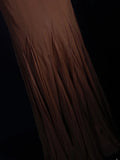 Vintage Mermaid 80s Halter Burnt Orange With Beads Long Prom Dresses Impress 20th Birthday Outfit Formal Gowns HZ0311