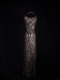 Vintage Mermaid 80s Boat Sequin With Beads Long Prom Dresses Impress 20th Birthday Outfit Formal Gowns HZ0311