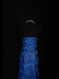 Vintage A Line Sweetheart Royal Blue Satin 1960s With Lace Beads Bodice Long Prom Dresses Impress 18th Birthday Outfit Formal Gown HZ0311