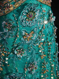 Vintage A line 1950s Sweetheart Tulle Green With Beads Long Prom Dresses Inspo 20th Birthday Outfit Formal Gowns HZ0311