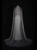 Vintage Mermaid 80s High Neck Silver Beads With Beaded Cape Long Prom Dresses Inspo 20th Birthday Outfit Formal Gowns HZ0311