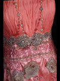 Vintage Mermaid Strapless Pink 1970s With Appliqued Beads Bodice Long Prom Dresses Inspo 19th Birthday Outfit Formal Gown HZ0311