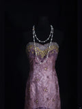 Vintage Mermaid 80s Sweetheart Beads Chiffon With Beaded Ruffled Long Prom Dresses Inspo 20th Birthday Outfit Formal Gowns HZ0311