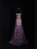 Vintage Mermaid 80s Sweetheart Beads Chiffon With Beaded Ruffled Long Prom Dresses Inspo 20th Birthday Outfit Formal Gowns HZ0311