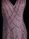 Retro 60s A Line V Neck Rose Pink Chiffon With Beads Long Prom Dresses Inspo 22th Birthday Outfit Formal Gown HZ0311