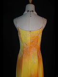 Retro 60s A line Spaghetti Straps Multi Colors Chiffon With Beads Long Prom Dresses Inspo 22th Birthday Outfit Formal Gown HZ0311