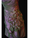 Vintage Sheath One Shoulder Grape Taffeta Beaded Bodice Plus Size 18th Birthday Outfits Homecoming Dresses Cocktail Gown HZ0311