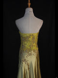 Retro 60s Mermaid Sweetheart Yellow Lace Chiffon With Beads Long Prom Dresses Inspo 22th Birthday Outfit Formal Gown HZ0311