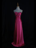 Retro 1950s A line Sweetheart Hot Pink With Beads Long Prom Dresses Inspo 21st Birthday Outfit Formal Gown HZ0311
