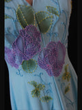 Vintage A Line Halter Chiffon Blue 1950s With Beaded Bodice Long Prom Dresses Inspo Birthday Outfit Formal Gown HZ0311