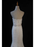 Vintage Mermaid Sweetheart White 1950s With Pearls Beaded Bodice Long Prom Dresses Inspo Birthday Outfit Formal Gown HZ0311