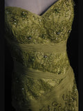 Vintage Mermaid Sweetheart Sage Green Chiffon 1950s With Beads Lace Bodice Long Prom Dresses Inspo Birthday Outfit Party Gown HZ0311