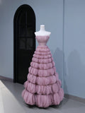Cute Prom Dresses Aesthetic Ball Gown Strapless Pink Long Inspiration Style Impress Corset Fitted Long Party Formal Gown HZ0311