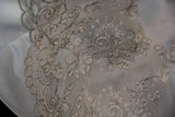 Women's Elegant Mermaid Sheer Tulle Sweetheart Vintage White Wedding Dress for Bride Sweep Train Wedding Dresses HZ0311