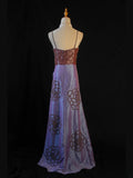 Retro 1950s A Line Spaghetti Straps Taffeta Grape Burgundy With Beads Long Prom Dresses Inspo 21st Birthday Outfit Formal Gown HZ0311
