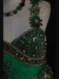 Vintage Mermaid Sweetheart Green Chiffon 1950s With Pleated Ruffled Beaded Bodice Long Prom Dresses Inspo Birthday Outfit Formal Gown HZ0311