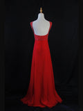 Vintage A Line Sweetheart Red Chiffon 1950s With Beaded Bodice Long Prom Max Dresses Inspo Birthday Outfit Formal Dress For Women HZ0311