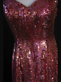 Vintage A Line Halter Burgundy Sequins 1950s With Slit Beaded Bodice Long Prom Dresses Inspo Birthday Outfit Formal Dress For Woman HZ0311