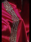 Vintage A Line Halter Hot Pink Satin 1950s With Beaded Bodice Long Prom Dresses Inspo Birthday Outfit Formal Dress For Women HZ0311