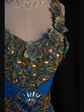 Vintage A Line V Neck 80s With Gold Beaded Appliqued Bodice Long Prom Max Dresses Inspo 18th Birthday Outfit Formal Dress For Women HZ0311