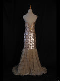 Vintage Mermaid Sweetheart Sequins 1950s With Ruffled Layered Bodice Long Prom Dresses Inspo 18th Birthday Outfit Formal Gown HZ0311