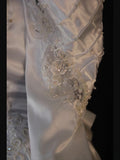 Retro 1950s Wedding Dresses for Bride A Line Scoop With Long Beads Sleeves Lace Petite/Plus Size Bridal Gowns for Summer Wedding HZ0311