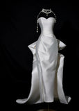 Romantic Long Wedding Dresses White Mermaid Sweetheart Slit Long Wedding Dress Style For Brides Fitted With Train Bridal Gowns HZ0311