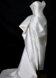Romantic Long Wedding Dresses White Mermaid Sweetheart Slit Long Wedding Dress Style For Brides Fitted With Train Bridal Gowns HZ0311