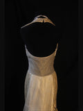 Retro 80s Mermaid Halter Champagne Tulle With Sequins Long Prom Dresses Inspo 22th Birthday Outfit Formal Dress HZ0311