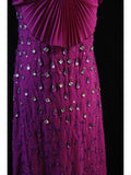 Vintage Mermaid Spaghetti Straps Fuchsia Chiffon 90s With Beadings Prom Max Dresses Inspo 19th Birthday Outfit Formal Dress For Women HZ0311