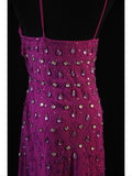 Vintage Mermaid Spaghetti Straps Fuchsia Chiffon 90s With Beadings Prom Max Dresses Inspo 19th Birthday Outfit Formal Dress For Women HZ0311