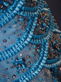 Vintage Mermaid Sweetheart Blue Lace 90s With Beadings Prom Max Dresses Inspo 19th Birthday Outfit Formal Dress For Women HZ0311