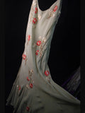Vintage Sheath Spaghetti Straps Gray Chiffon 1950s Slim Prom Dresses Inspo 18th Birthday Outfit Formal Gown HZ0311