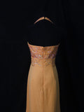 Retro 80s High Low Halter Orange Chiffon With Silver Beads Prom Dresses Inspo 22th Birthday Outfit Formal Dress HZ0311