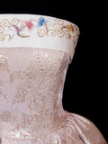 Chic Ball Gown Strapless Blush Pink 16th Birthday Dress Lace Homecoming Dresses Cocktail Gown HZ0311