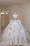 Classic Ball Gown Strapless Sleeveless White Fitted Corset Long Satin Wedding Dress Bride Gowns Wedding Dresses HZ0311