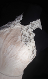 Retro Prom Dresses A Line Halter White Tulle Lace Vintage Long Prom Dresses Party Gowns HZ0311