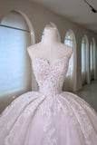 Elegant Ball Gown Sweetheart Fitted Corset Lace Wedding Dress Bride Gowns Wedding Dresses HZ0311