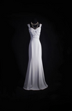 Vintage Mermaid Sweetheat Silver Gray 80s Satin Inspiration Long Prom Dresses Evening Party Dress Prom Gowns HZ0311