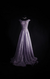 Retro Prom Dresses A Line Scoop Neck Appliqued Beaded Vintage Fashion Long Prom Dresses Party Gowns HZ0311